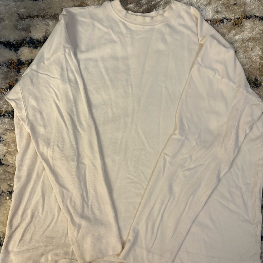 AYR Men's Long Sleeve Cream Tee